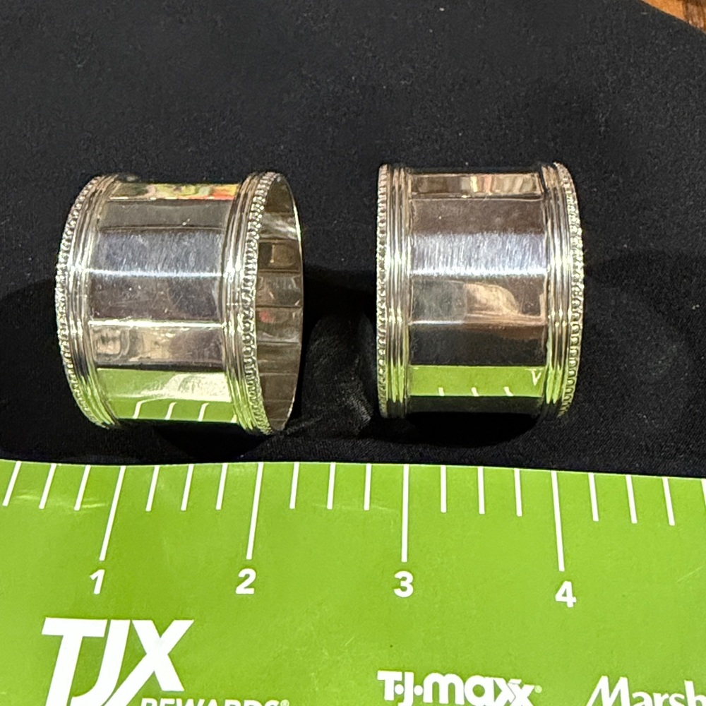 Silver Napkin Rings - Picture 5 of 5